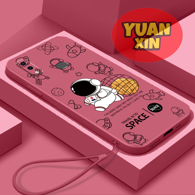 For Samsung A10S Phone case Straight Edge Soft Shell Astronaut TPU Casing