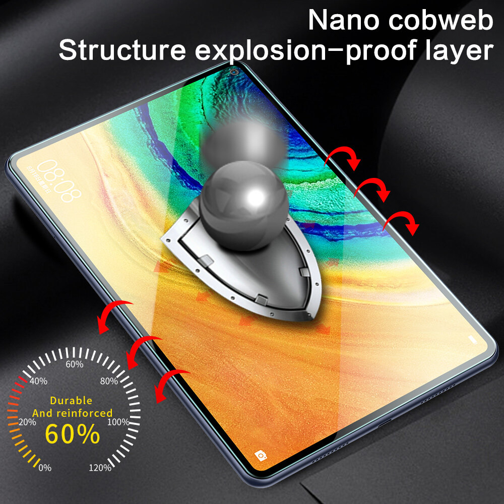 SmartDevil miếng bảo vệ màn hình cho Huawei MatePad Pro Matepad Pro 11 MatePad Air 11.5 inch Matepad 11 MatePad Pro 12.6 Inch MatePad 10.4 / 10.8 / 12.2 / 11.5 Inch Màn hình bọc hoàn toàn rõ ràng chống Bluelight miếng dán film thủy tinh