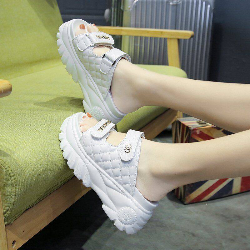 Women's High Sandals Wedges Slippers Latest Women's Shoes Fashion Wedge Shoes Peep Toe Shoes Women Plus Size Platform Sandals Sliper Summer School Girl Open Toe Casual Non-slip Sports Sandal 050808