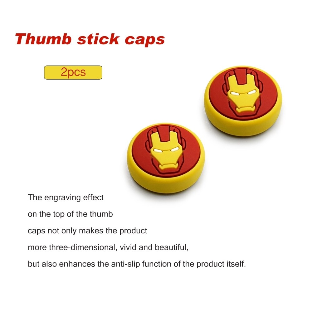 PS5 2PCS Thumb Grip Caps Playstation4 NS Switch Pro Controller Joystick Cap Silicone Rubber Individual Thumb Grip Caps  M4