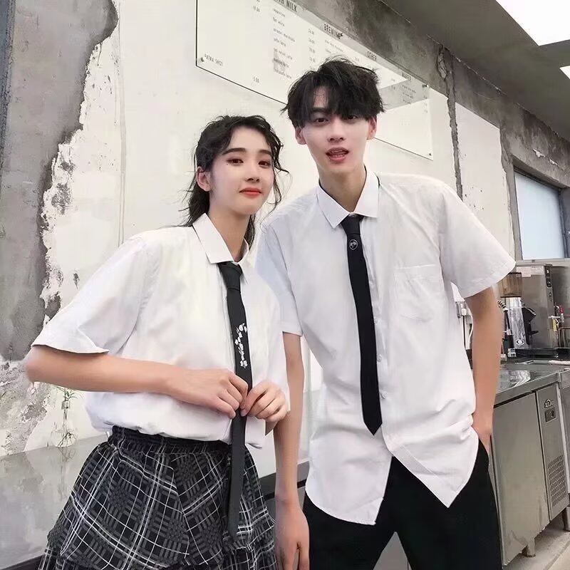 Áo sơ mi ngắn tay túi trơn
