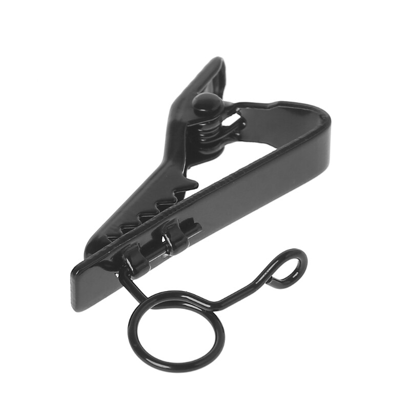 Đen Micro Kẹp Sắt Lavalier Clip Phụ Kiện Micro Micro Không Dây Gắn Micro Ve Áo Kẹp Cà Vạt