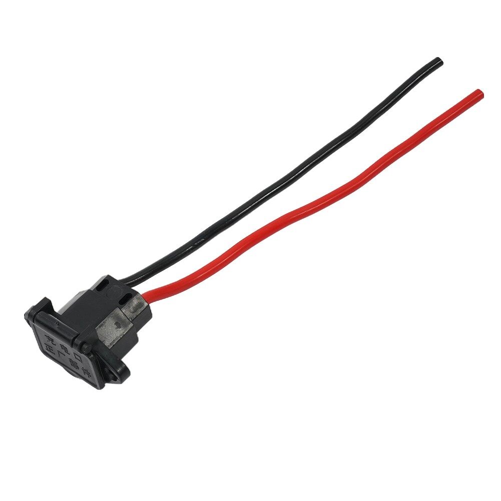 E-bike Plug Socket Charger Wire Length 16cm Universal Three Vertical Charging Socket