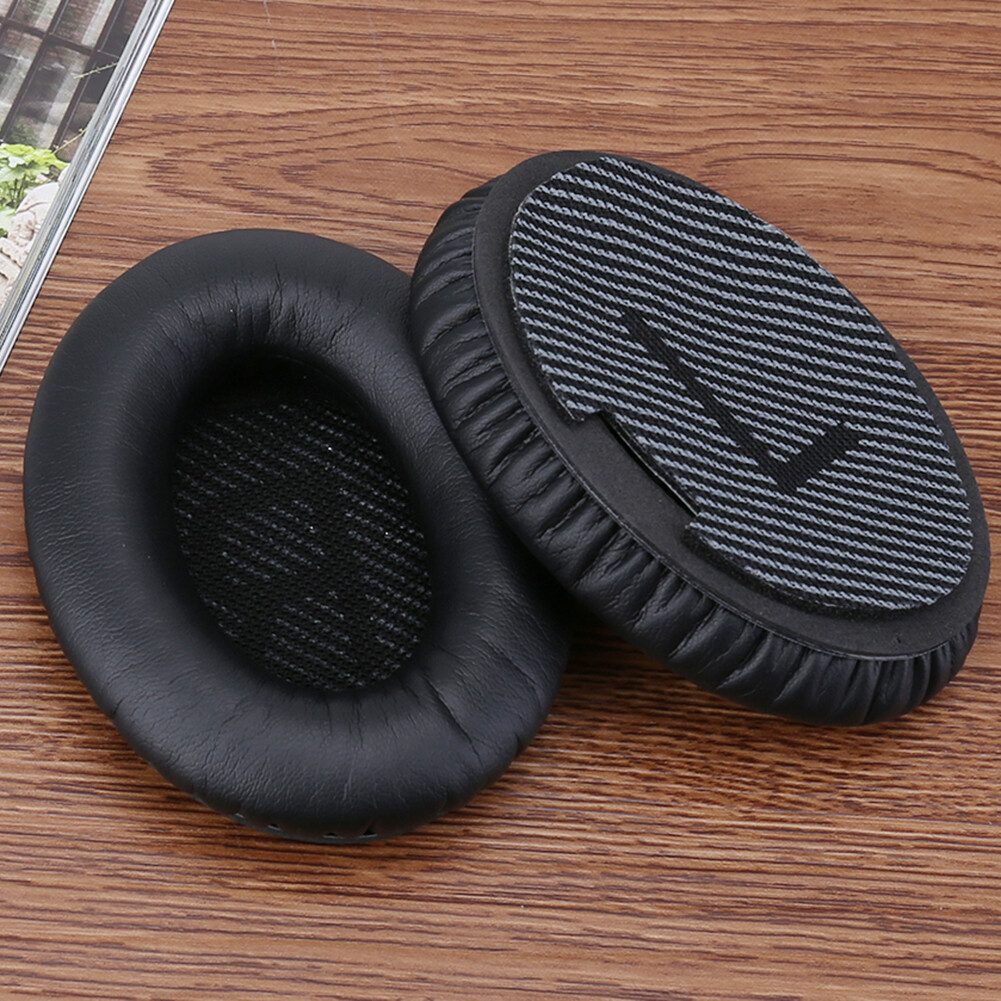 1 Pair Earphone Ear Pads Replacement PU Leather Earphone Cushion Cover Accessories Soft Foam for Bose QuietComfort QC35