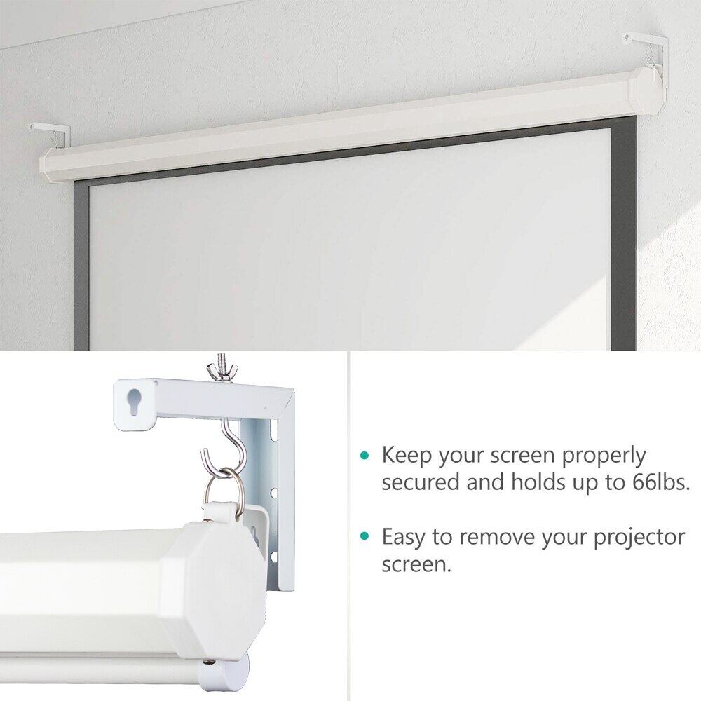 Móc Gắn Màn Hình Máy Chiếu Có Thể Điều Chỉnh Thông Dụng Giá Treo Màn Hình Chiếu Treo Tường Bộ Móc Treo Màn Hình Phim