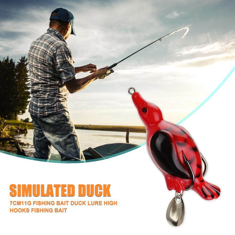 Simulation Duck Fishing Lure 7cm 11g Lifelike Double Hooks False Bait