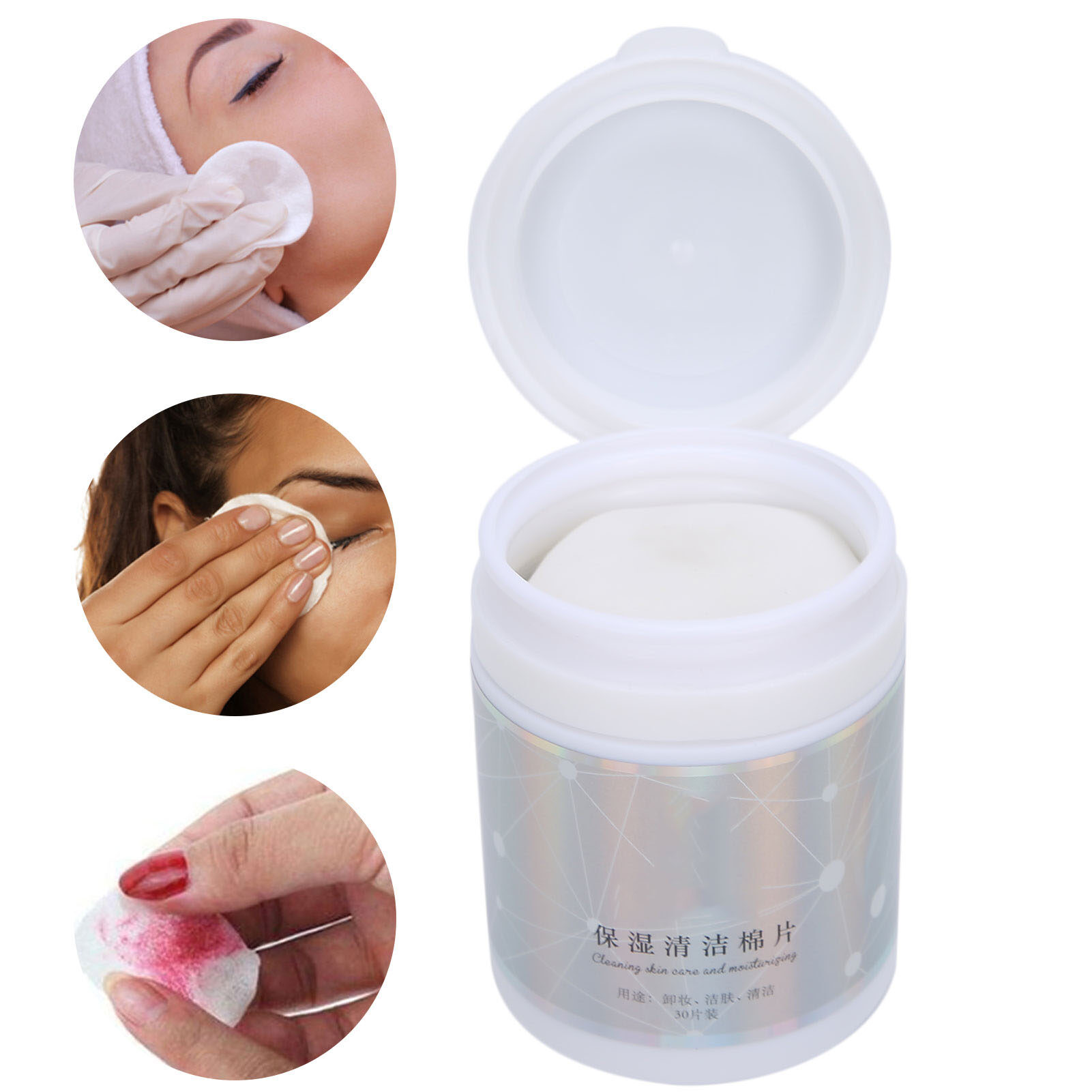 Eye Makeup Pad, Small Size Eyelash Cleaning Cotton Pad for Makeup for Cleanse Skin