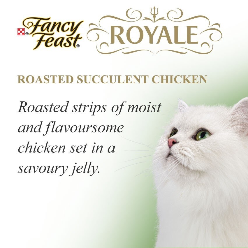 ♨ FANCY FEAST® ROYALE Roasted Succulent Chicken Wet Cat Food Can (1 Can of 85g) Lazada