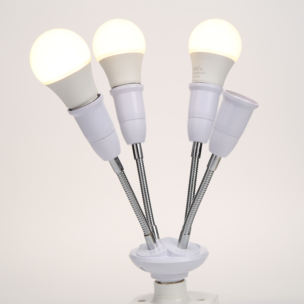 Adjustable E27 Lamp Holder for LED Light Adapter Converter Multi-conversion
