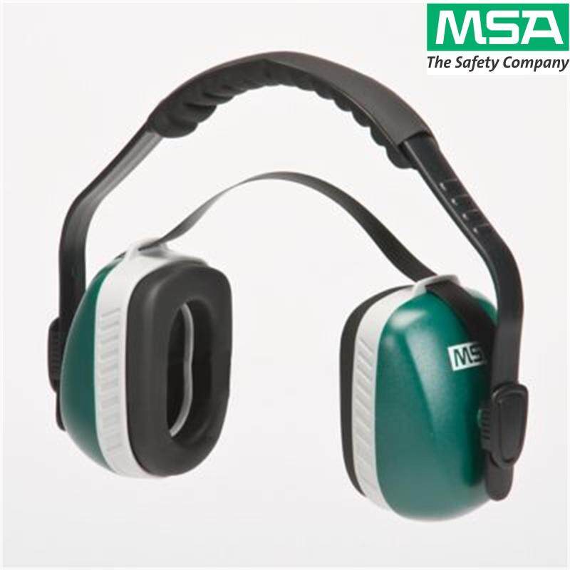 MSA Ear Protection, Multiposition Economuff Earmuff (23 dBA, under chin/behind head and 24 dBA over the head)