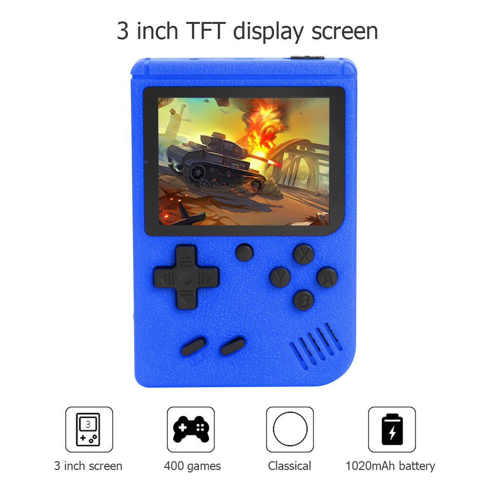 {Tenda} 400 in 1 Retro Video Game Console Handheld 3.0 inch 8 Bit Pocket Player
