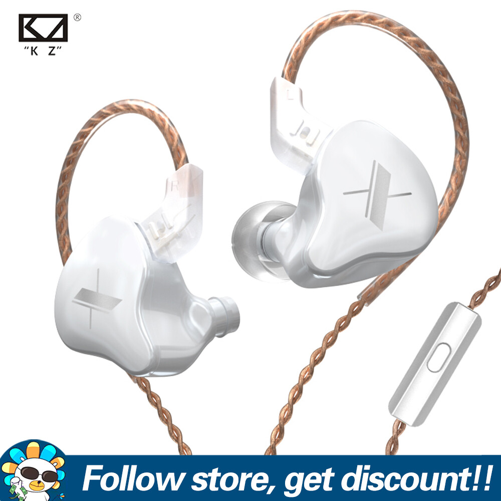 KZ EDX Earphone 1DD Dynamic In-Ear Wired Earbuds HiFi Stereo Bass Music IEM Headphone Noise Cancelling Earphones Running Sports Gaming Wired Headsets 2pin Detachable Cable DJ Monitors For Smartphones MP3 MP4 Players Tablet Laptops Computers