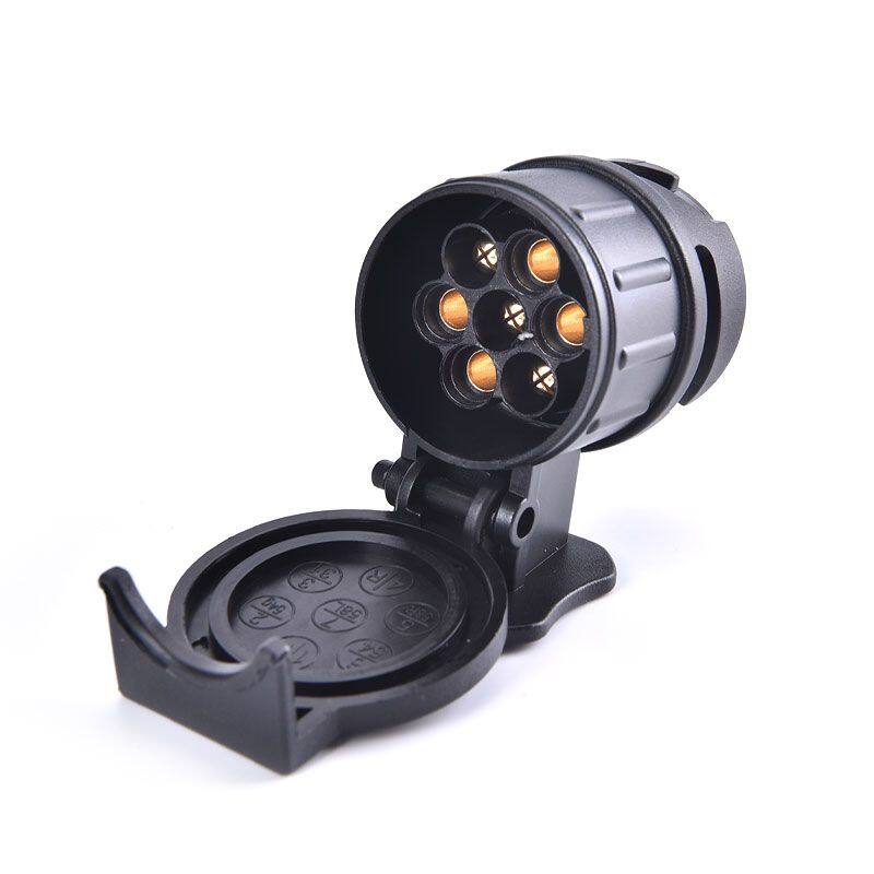 Waterproof 13 To 7 Pin Plug Adapter Trailer Connector 12V Towbar Towing