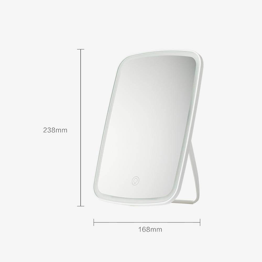 Xiaomi Mijia Gương Trang Điểm Gắn Đèn LED Với Công Tắc Cảm Ứng Ánh Sáng Điều Khiển Tự Nhiên Trang Điểm Di Động Đèn Led Ký Túc Xá Gương Để Bàn 1200MAh