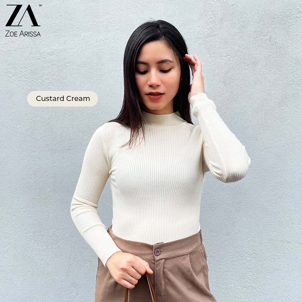 ZOE ARISSA INNER WANITA LENGAN PANJANG 100 Cotton Muslimah Women's