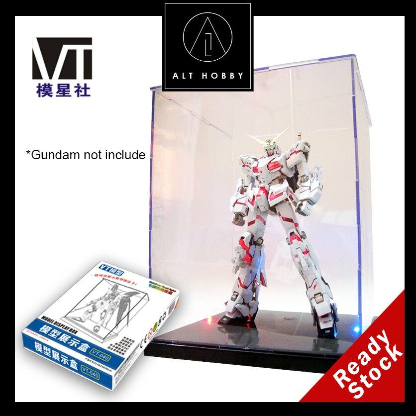 MG Gundam Display Box/ Gundam Display Case with rainbow led lights