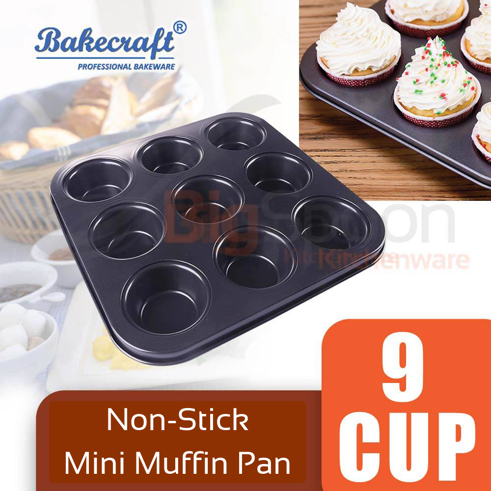 BAKECRAFT Mini Muffin Pan Cup Non-Stick Lazada