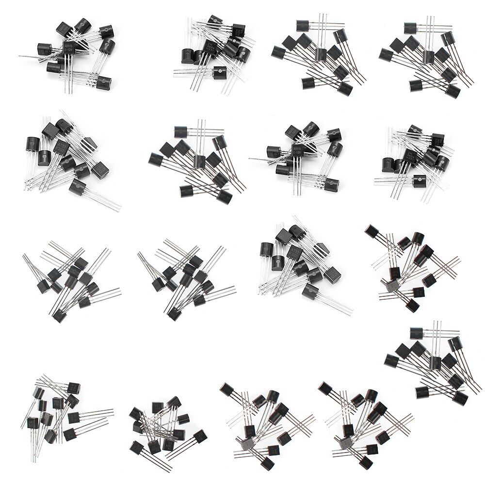 170pcs 17values transistor assorted kit s9012 s9013 2n2222 s9015 s9018 a1015 c1815 a42 a92 2n5401 2n5551 a733 c945 s8050 s8550