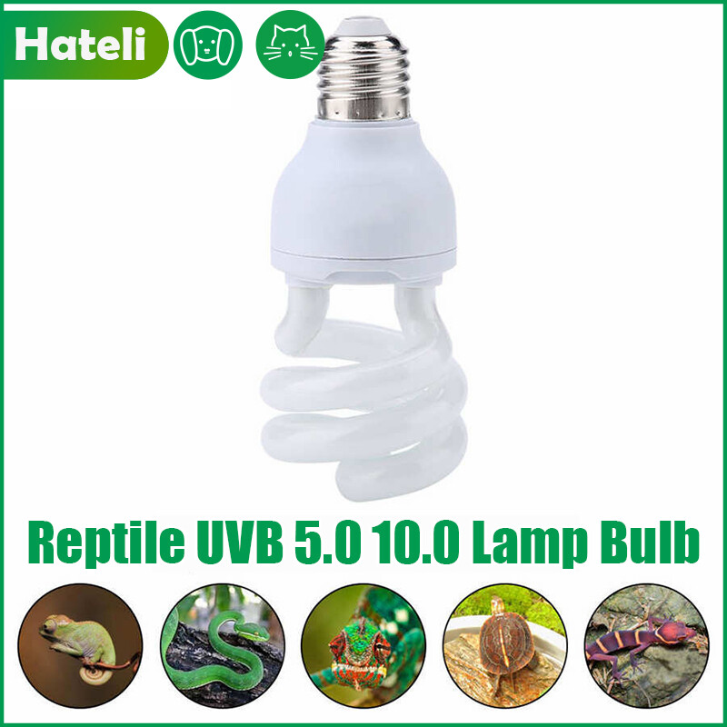 Hateli uvb 5.0 10.0 reptile lamp bulb turtle lizard heat calcium lamp succulent