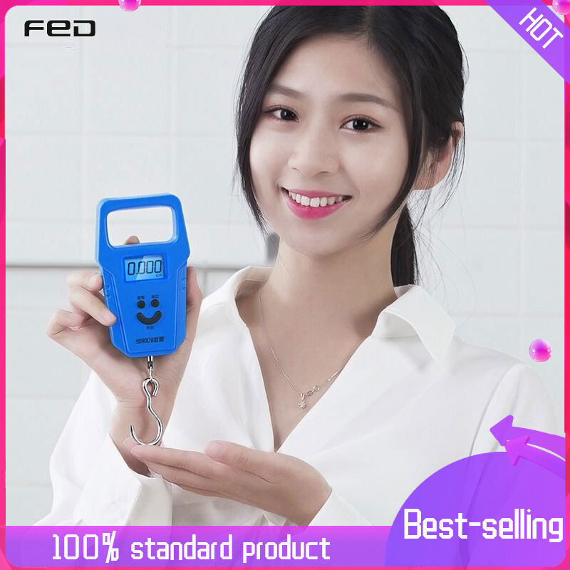 FED【COD】Cân điện tử cầm tay, cân mini thương mại, cân điện tử nhà bếp 50kg cân móc cầm tay, cân lò xo mini