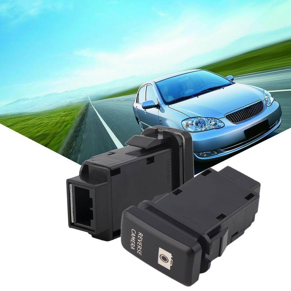 Car Reverse Camera Push Button Switch w/ Blue LED Indicator for Toyota