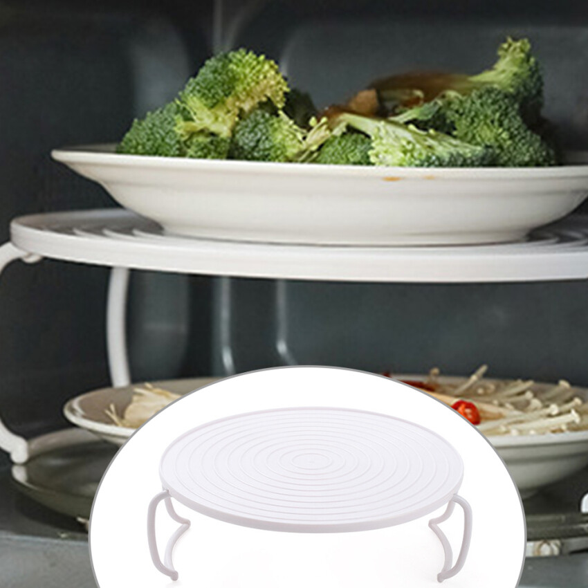 Giá Nhựa Để Lò Vi Sóng Giá Để Đĩa Nhà Bếp Đa Năng Giá Xếp Nhựa Một Nắp Và Giá Để Nguội Phụ Kiện Nhà Bếp