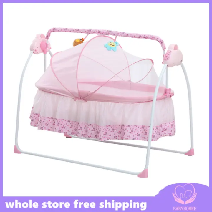 electric baby bassinet swing