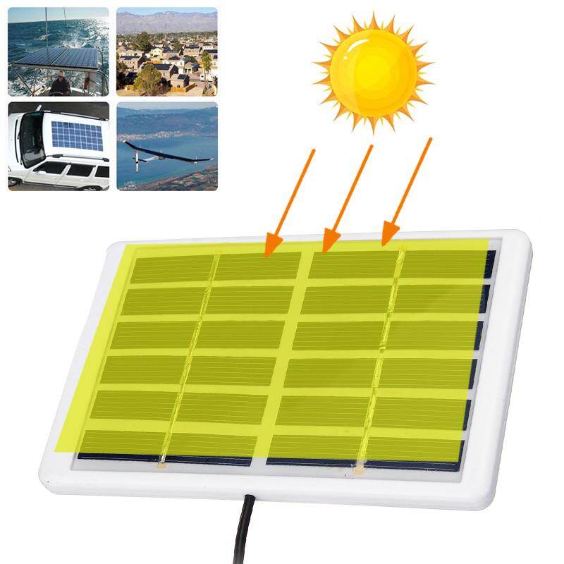Tấm pin năng lượng mặt trời Polysilicon 5W 6V cáp dài 3M - INTL