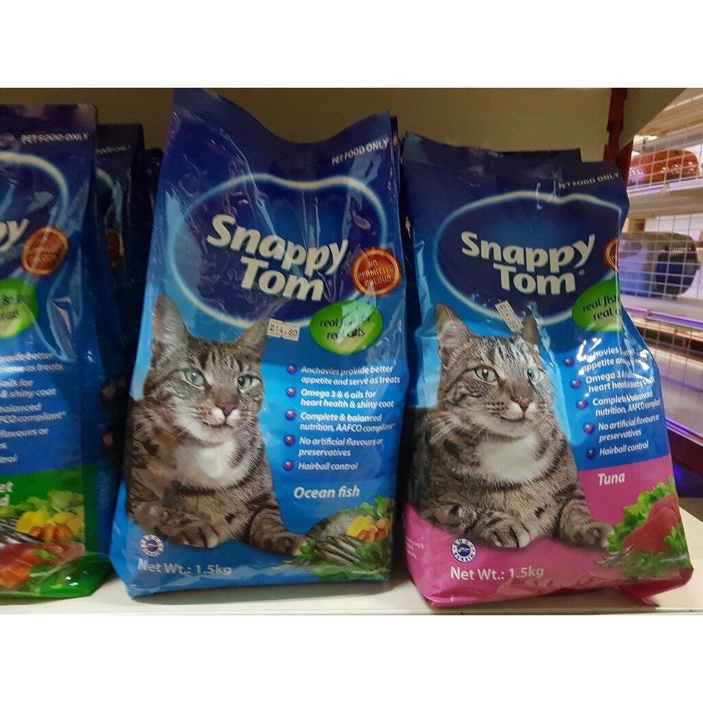 Snappy Tom Cat Food / Dry Food / Pet Food 1.5kg Lazada