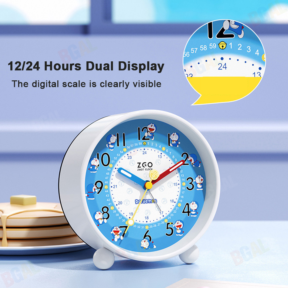100% Authentic Doraemon Alarm Clock with Luminous & Backlight Anti-fall HD Display 0013