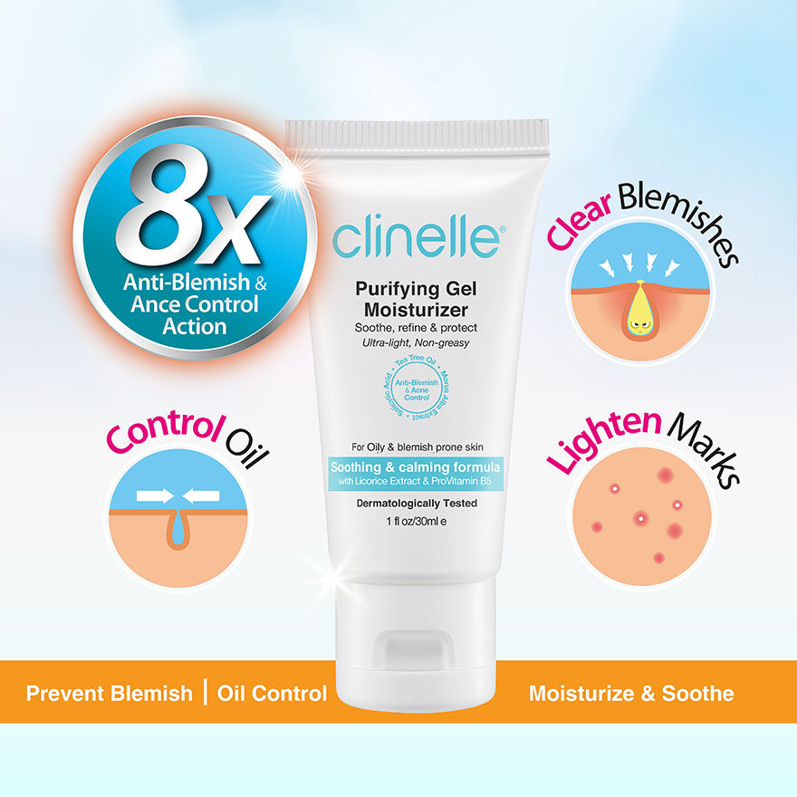 Clinelle purifying deals gel moisturizer