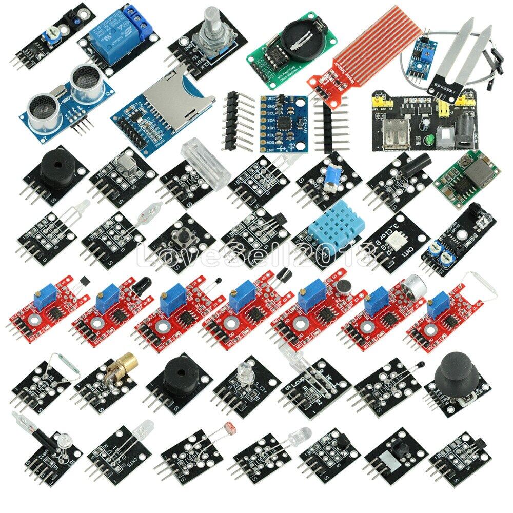 45 in 1 Sensors Modules Starter Kit for Arduino UNO R3 Mega 2560 Nano