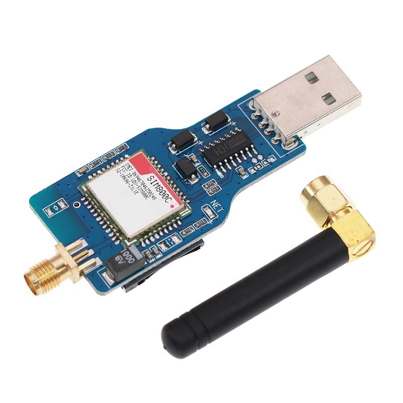 1PCS USB to GSM Module Quad-band GSM GPRS SIM800 SIM800C Module for Wireless Bluetooth SMS Messaging with Antenna