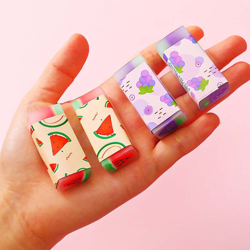 Creative Fruit Eraser Student Rubber Erase Tools Stationery