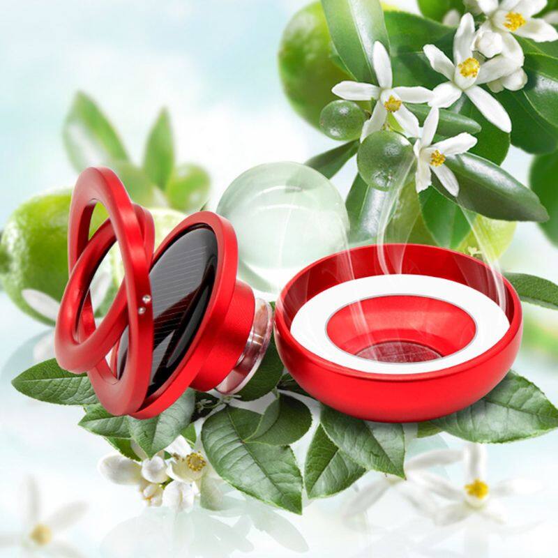 EKLEVA Mề Đay Khuếch Tán Tinh Dầu Hương Liệu Điều Hòa Không Khí Xoay Hai Vòng Giữa Các Vì Sao Năng Lượng Mặt Trời