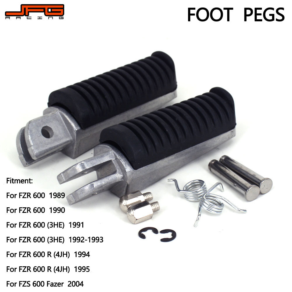 JFG Racing Motorcycle Footrest Front Foot Pegs For YAMAHA TDR125 FZ6 FZR600 FZS600 XJ600 YZF600 MT03 TDM900 YZF1000 XJ900 BT1100 FJR1300 Motorcycle