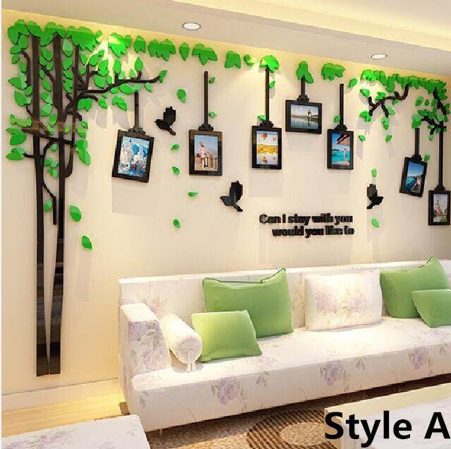 Sáng Tạo Ảnh Treo Tường 3D Acrylic Dán Tường Phòng Khách TỰ LÀM Nghệ Thuật Trang Trí Treo Tường TIVI Nền Sofa Trang Trí Tường