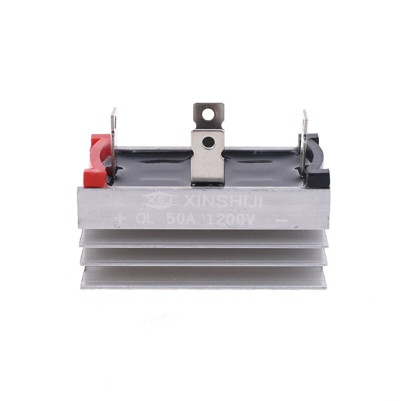 Vỏ Nhôm Kim Loại 35A 50A 1200V, Bộ Chỉnh Lưu Cầu Diode 3 Pha 50Amp SQL50A Mô-đun