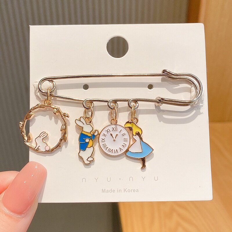Korean Style Cute Unicorn Brooch