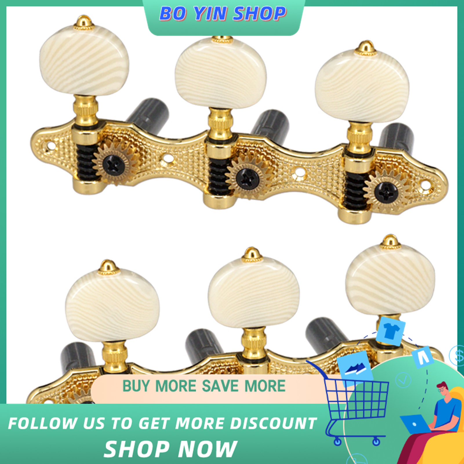 2 Planks Classical Guitar Tuning Peg Acoustic Guitar Tuners 118 Tuning