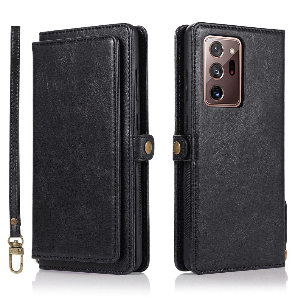 Ốp Dạng Ví Cho Samsung Galaxy Note 20 / Note 20 Ultra PU Leather Tách Rời Từ Tính Có Thể Tháo Rời Đế Ví Lật Vỏ Bọc Với Khe Cắm Thẻ