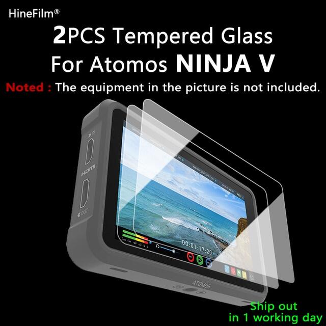 Ninja V Monitor Tempered Glass Protective Self-Adhesive Glass For ATOMOS Ninja V LCD Display Screen Protector Guard Cover