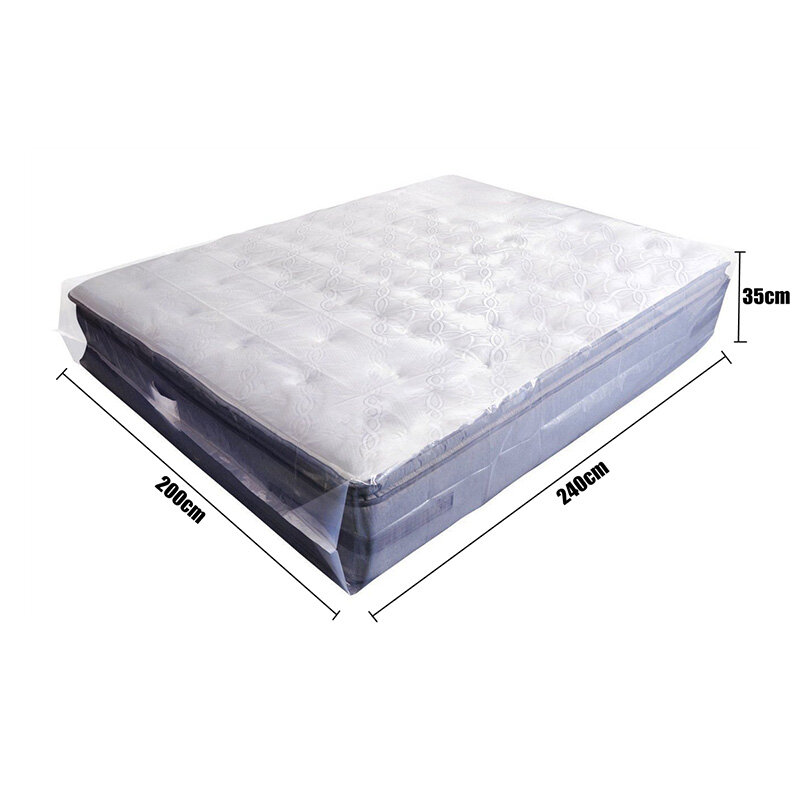 1PC Transparent Waterproof Storage Bag Mattress Protector Cover Home Supplies for Bed Moving House Protective Case Dust Cover 200x240x35cm