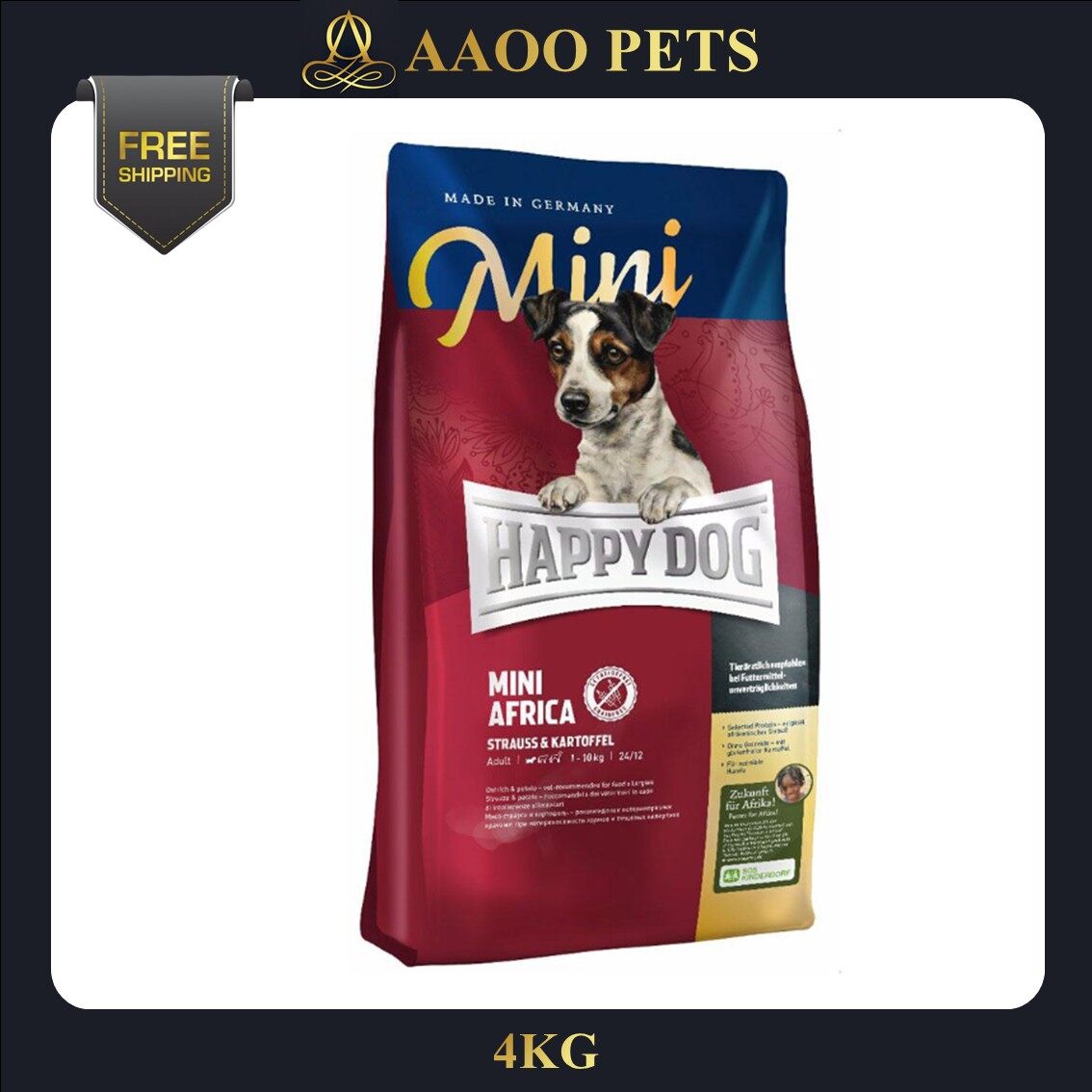 mini africa happy dog