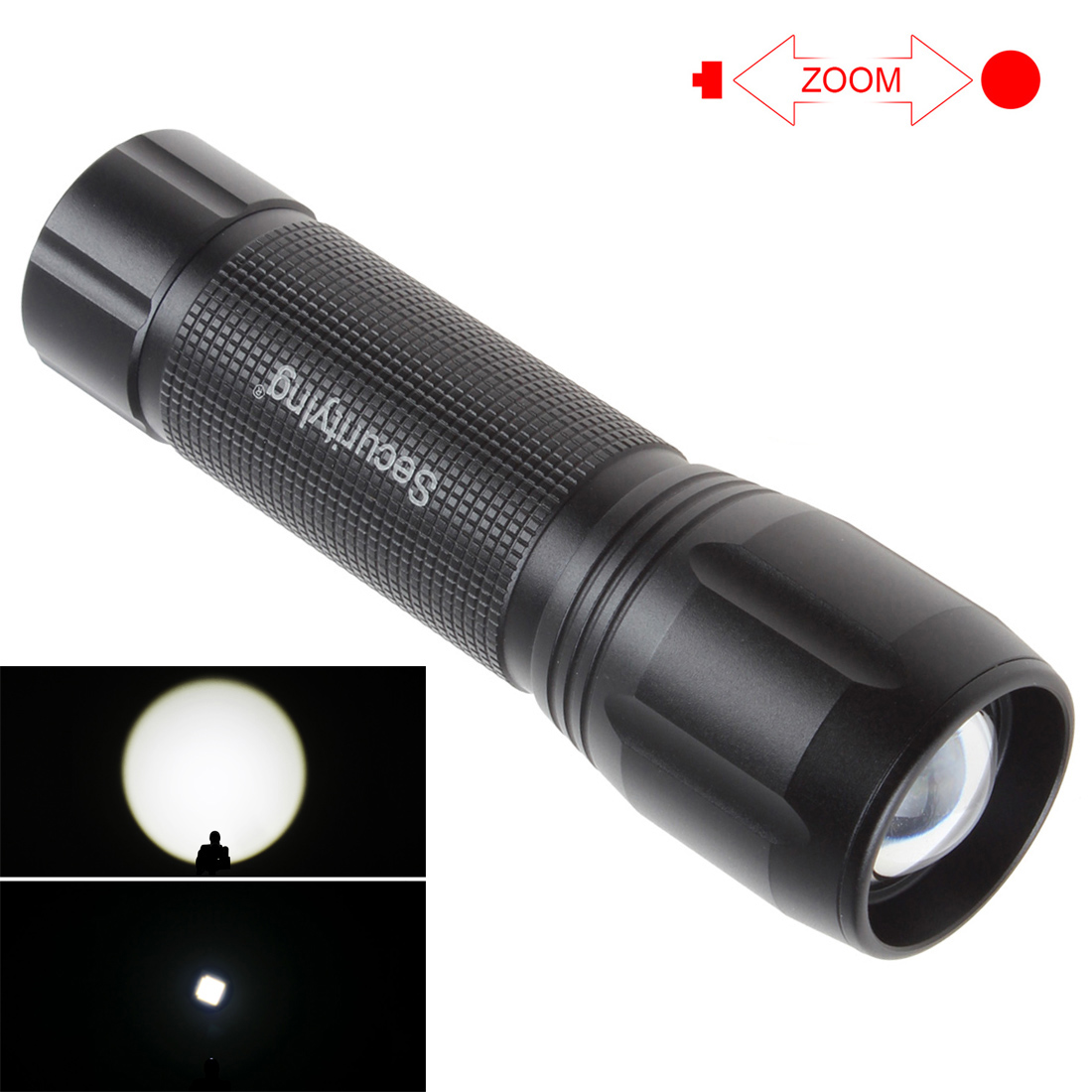 SecurityIng 270Lm XPG2 LED 3 Modes Mini Aluminum Alloy Flashlight Waterproof Torch Light