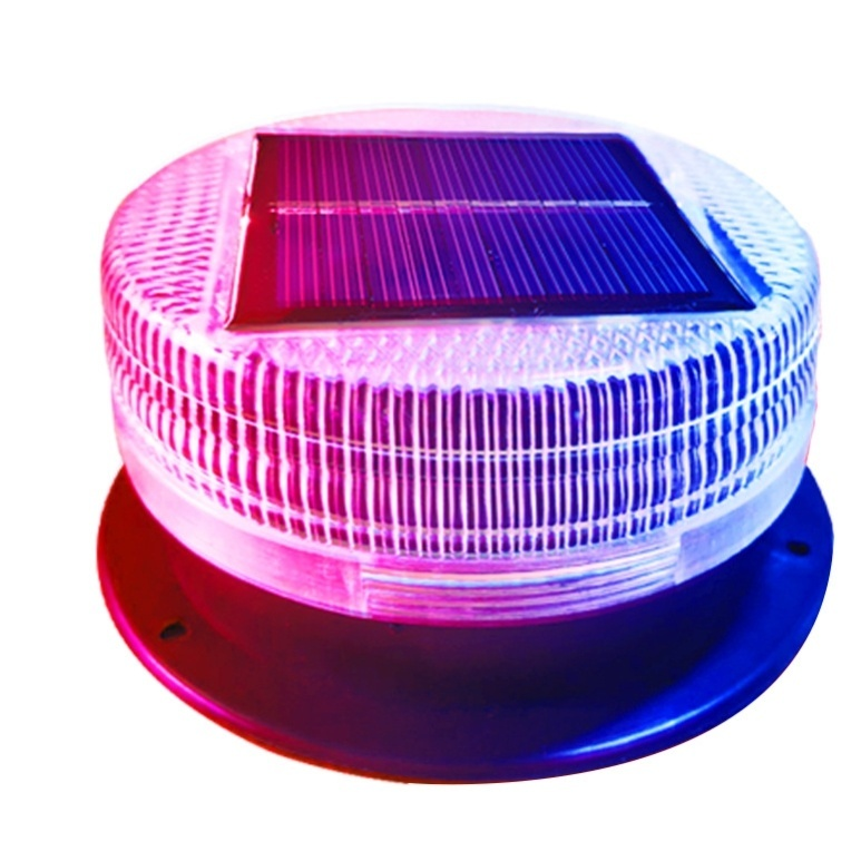 Solar Energy Car LED Red Blue Flashing Strobe Beacon Emergency Warning Alarm Flash Light Lamp For Car Truck Auto Night Construction