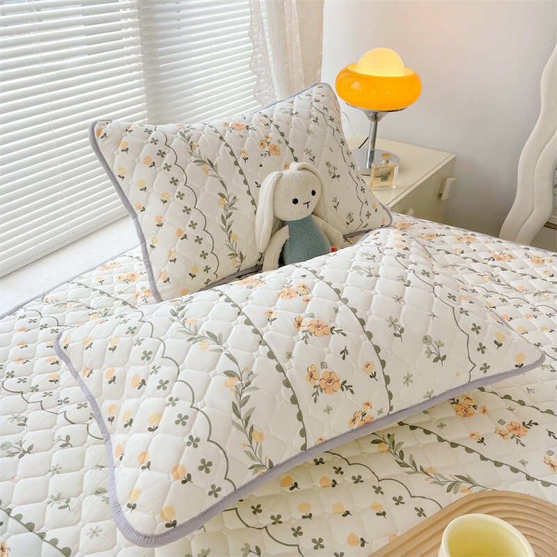 Được trang bị cadar kháng khuẩn vải bọc bảo vệ nệm đàn hồi cỡ Queen Vua duy nhất Ra Bọc Nệm in hoa tấm ga trải giường (không có gối)