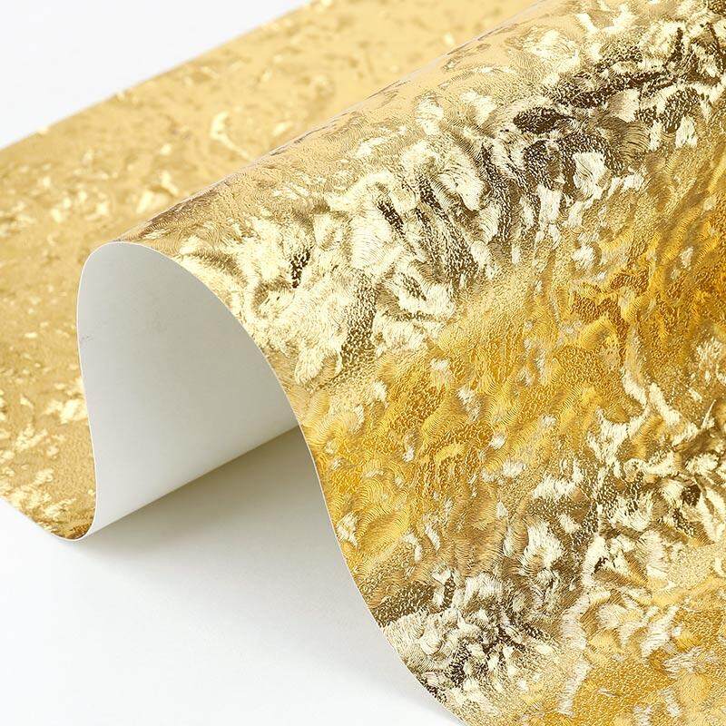 10m Modern chunky glitter wallpaper rolls Gold Foil wall paper light Reflection silver wallpapers for living room papel de parede