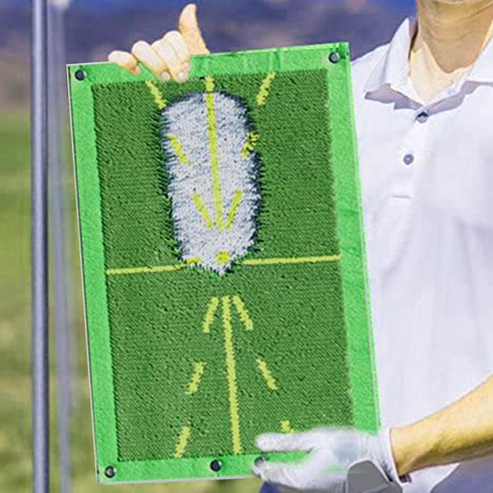 Baoblaze Golf Training Swing Mat, Training Aid Rug Putting Games, Golf Practice Mat, for Home Office Outdoor Indoor Golf Gifts Golf Putting Use Adults