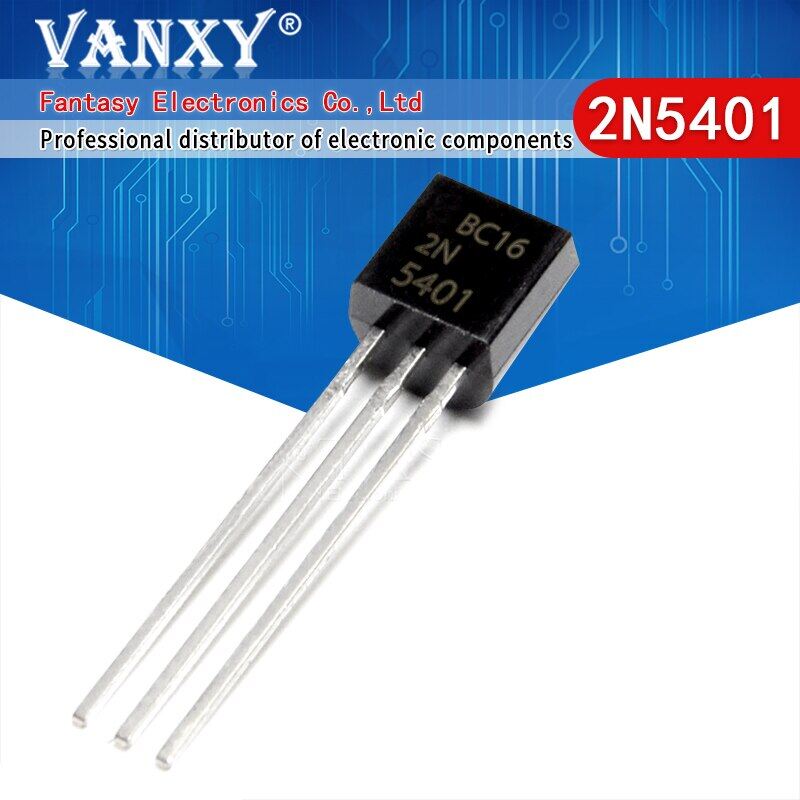 100pcs 2n5401 to 92 to92 0.3a 160v pnp transistors new and original ic